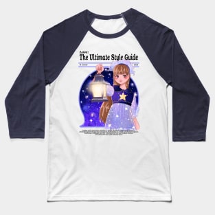 Licca Starry night Magazine Baseball T-Shirt